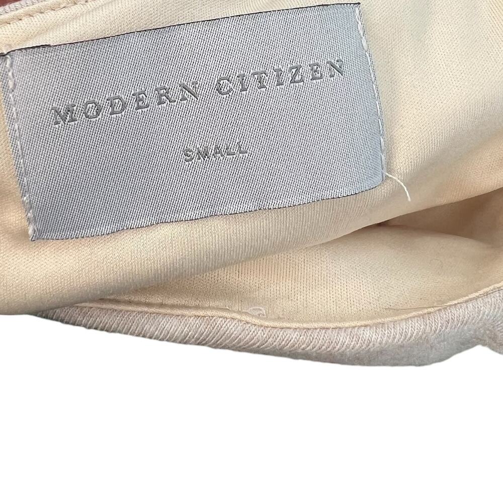 Modern Citizen Kiki Ruched Side-Slit Midi Skirt Oatmeal Cream Size Small - Picture 9 of 11